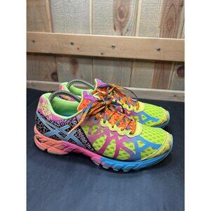 Asics Gel Noosa Tri 9 Running Shoes Women 7.5 Vibrant Multicolor Neon Bright